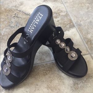 Italian Shoemaker slip on sandals